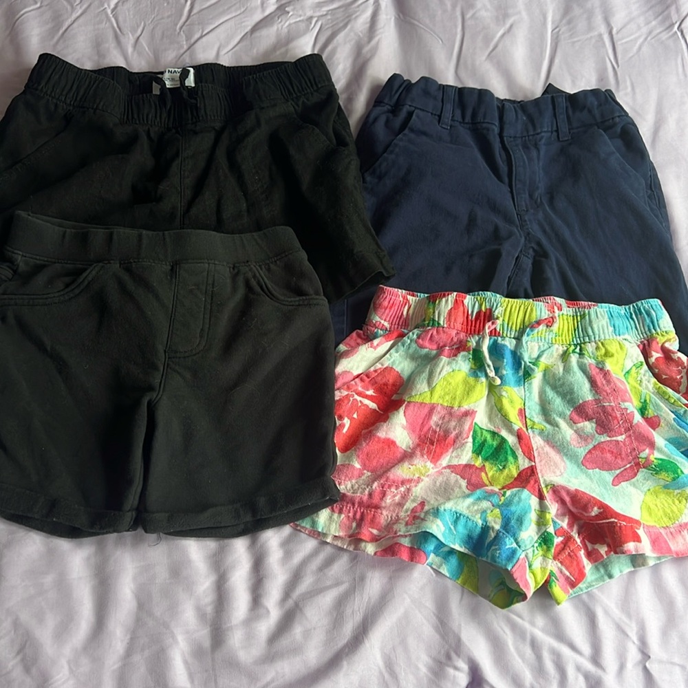 3 pair of girls shorts- Size M